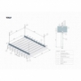 Потолочная система Алюминиевые потолки Tokay Cube Rechteck Rohr Decke Серый